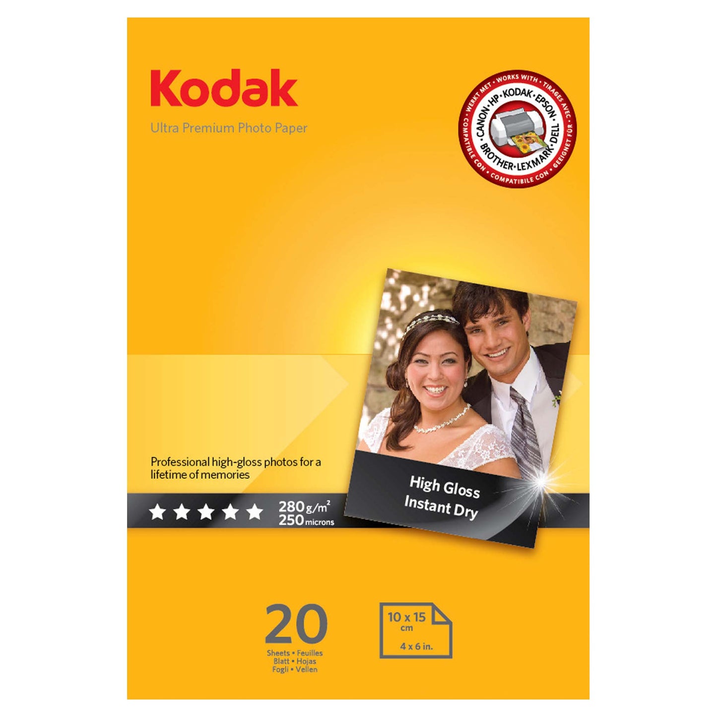 Kodak Ultra Premium 10x15 280 gr 20 vel Glanzend