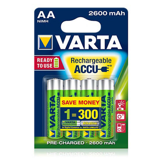 Varta Professional accu 1.2 V 2600 mAh NIMH AA 4 stuks verpakking