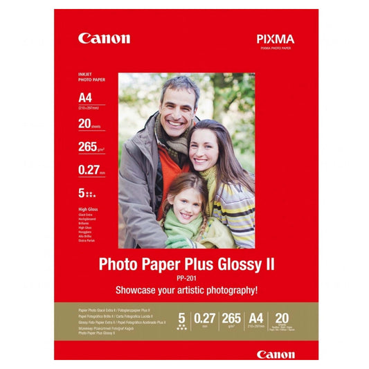 Canon PP-201 Photo Paper Plus II Glossy A4 20 vel 265 gr