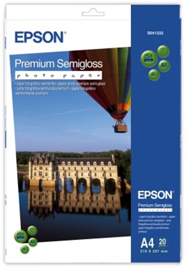 Afbeelding van Epson Premium Semi-Gloss Photo Paper 251gr. A4 20 vel C13S041332 art.nr. 410510296