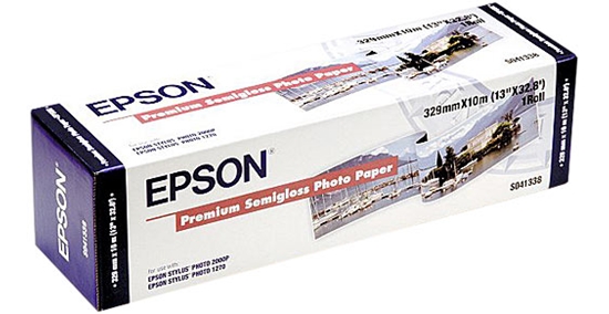 Afbeelding van Epson Premium Semi-Gloss 251gr. Roll 32,9cm x 10mtr C13S041338 art.nr. 410517223