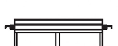 Afbeelding van Kenro plastic staven voor hangmappen 10 stuks lengte 39cm art.nr. 619130943