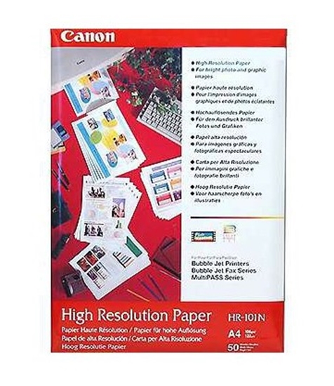 Afbeelding van Canon HR-101N A4 / High Resolution Paper 50 vel 106 gr. art.nr. 410672406