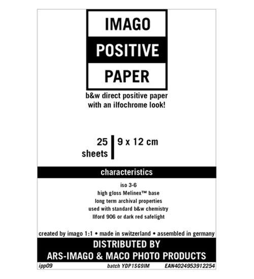 Afbeelding van Imago Direct Positive Paper 9x12cm 25 vel Glans art.nr. 84383