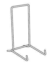 Afbeelding van Lijstenstandaard wit gelakt staal hoogte 6cm art.nr. 15270