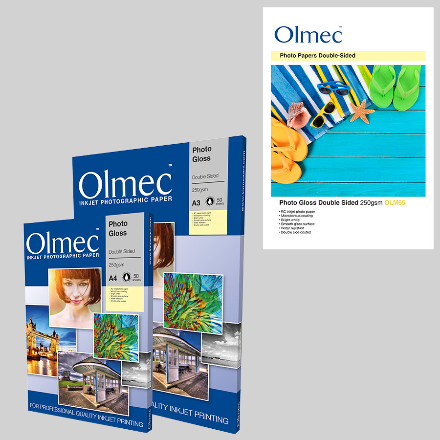 Olmec Inkjet A4 Dubbelzijdig Gloss 250 50 | Het Beeldgebouw Webshop