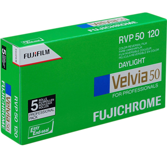 Fuji Fujichrome Velvia RVP 50 120 5 PACK