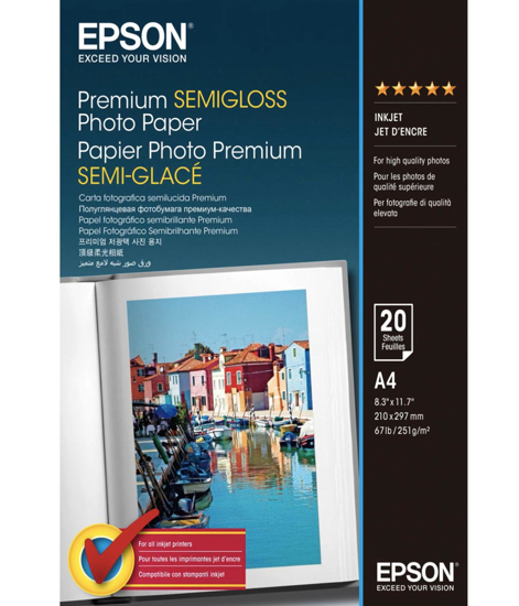 Epson Premium Semi-Gloss Photo Paper 251gr. A4 20 vel C13S041332
