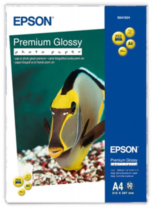 Epson Premium Glossy Photo Paper 255gr A4 50 vel C13S041624
