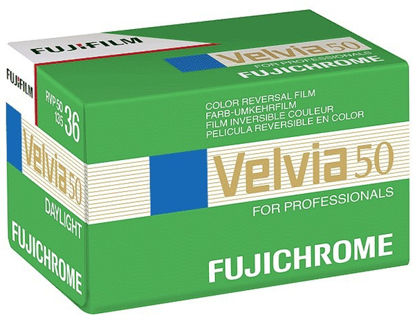 Fujichrome Velvia RVP 50 diafilm kleinbeeld