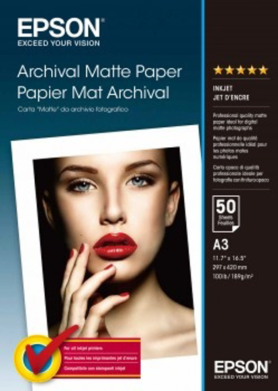 Epson Archival Matte Paper 189gr. A3 50 vel C13S041344