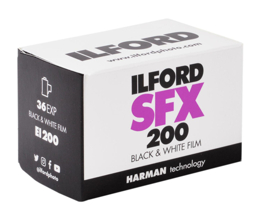 Ilford zwartwit kleinbeeld SFX 200 135-36	