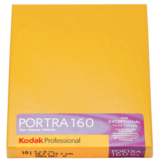 Kodak Portra 160 4x5 inch vlakfilm kleurennegatief 10 vel 