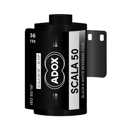 Adox Scala 50 ISO 135-36 kleinbeeld zwartwit diafilm